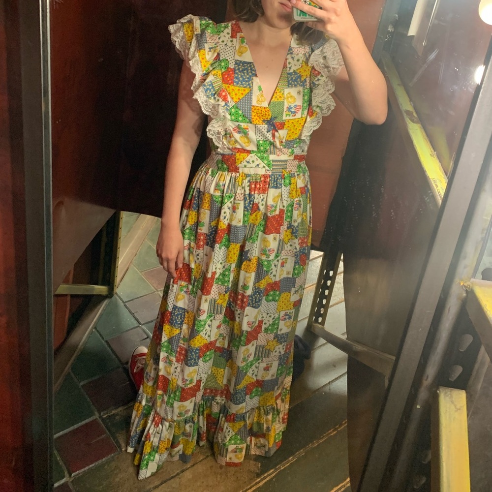 Vintage Maxi Wrap Dress